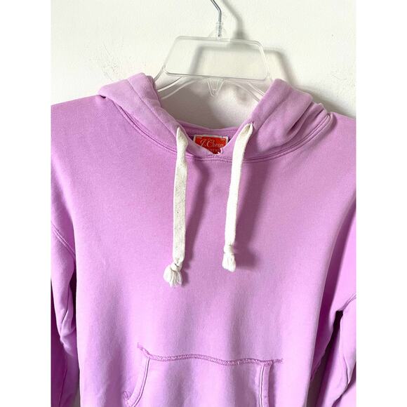 J. Crew Boho Striped Hoodie Sweatershirt Purple Size XS - Picture 3 of 8